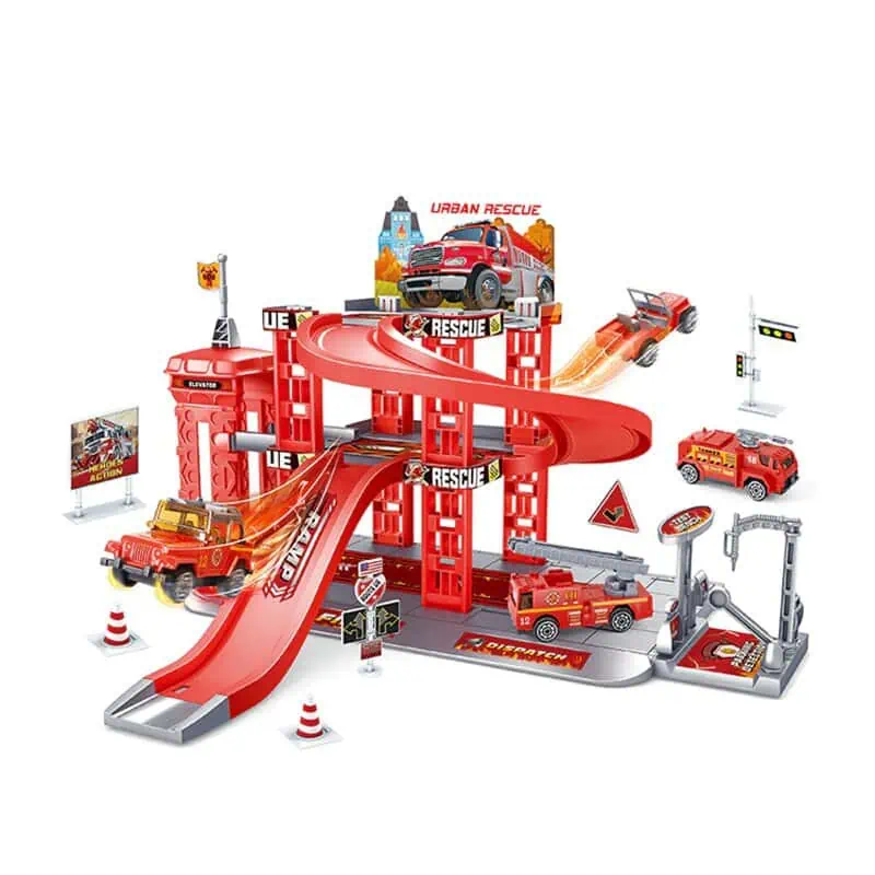 Garage Voiture Jouet Parking Enfant