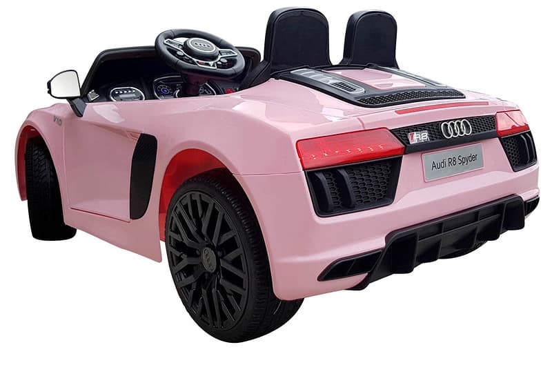 Voiture Electrique Bebe Rose 2 Places Audi R8 – Image 2