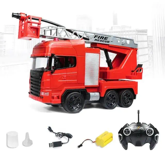 Camion Télécommandé Pompier Rc Electrique