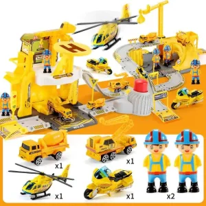 Circuit Voiture Jouet Avec Garage À Étages