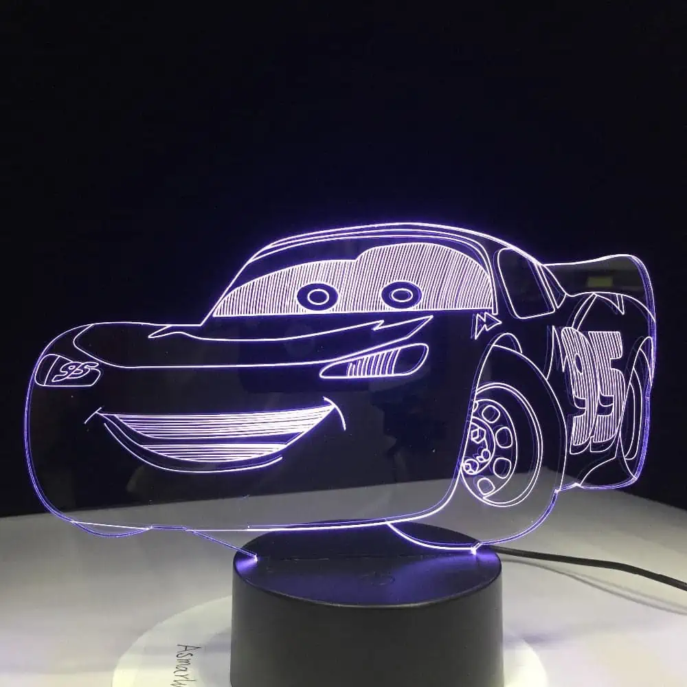 Veilleuse Voiture Lampe 3D Cars – Image 6