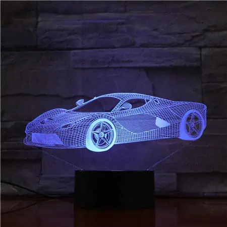 Veilleuse Voiture Lampe 3D Led Supercars – Image 2