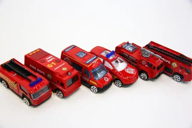 Voiture Jouet Petite Métal Pompier