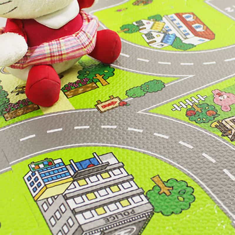 Tapis Circuit Voiture Enfant Mousse – Image 2