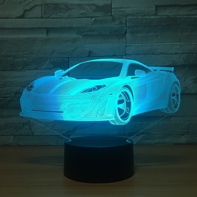 Veilleuse Voiture Lampe 3D De Sport – Image 3