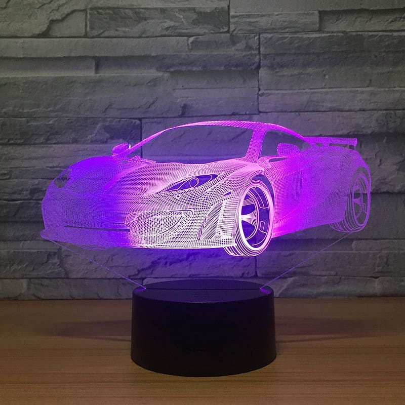 Veilleuse Voiture Lampe 3D De Sport – Image 5