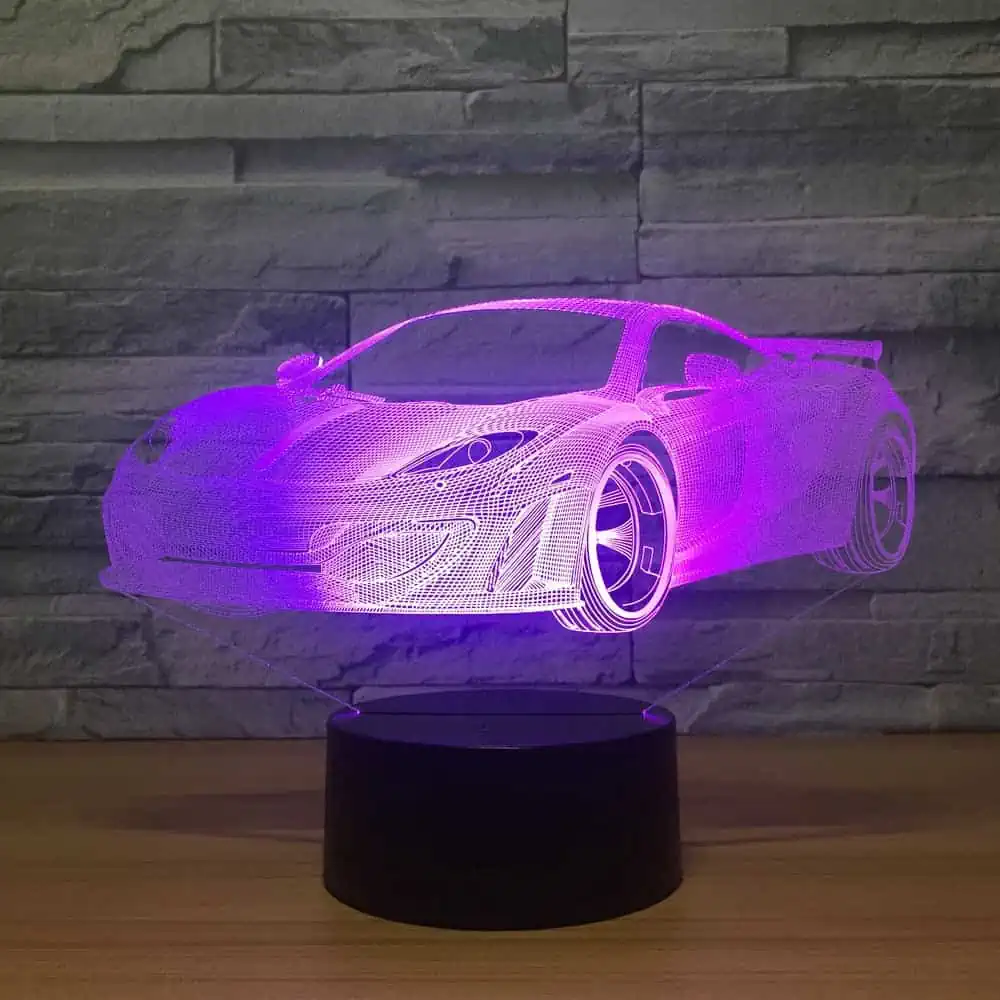 Veilleuse Voiture Lampe 3D De Sport – Image 5