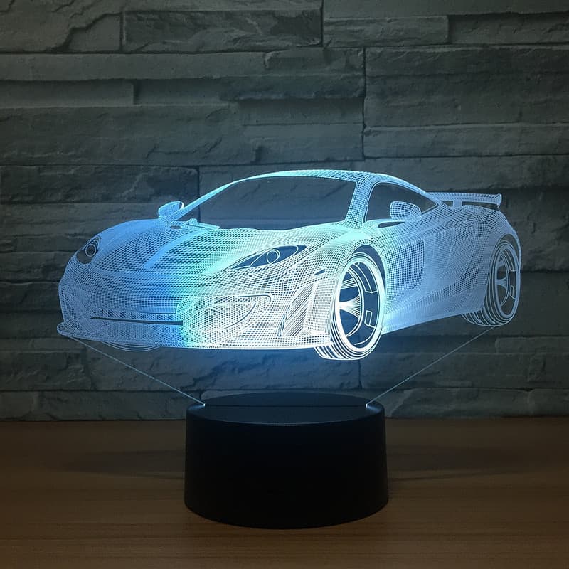 Veilleuse Voiture Lampe 3D De Sport – Image 6