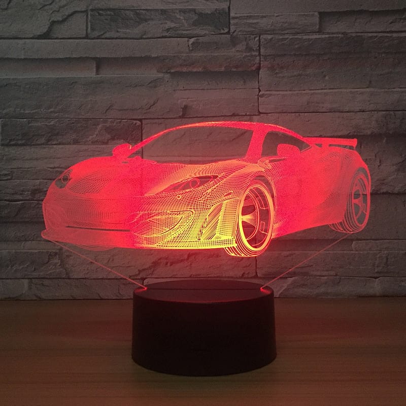 Veilleuse Voiture Lampe 3D De Sport – Image 4