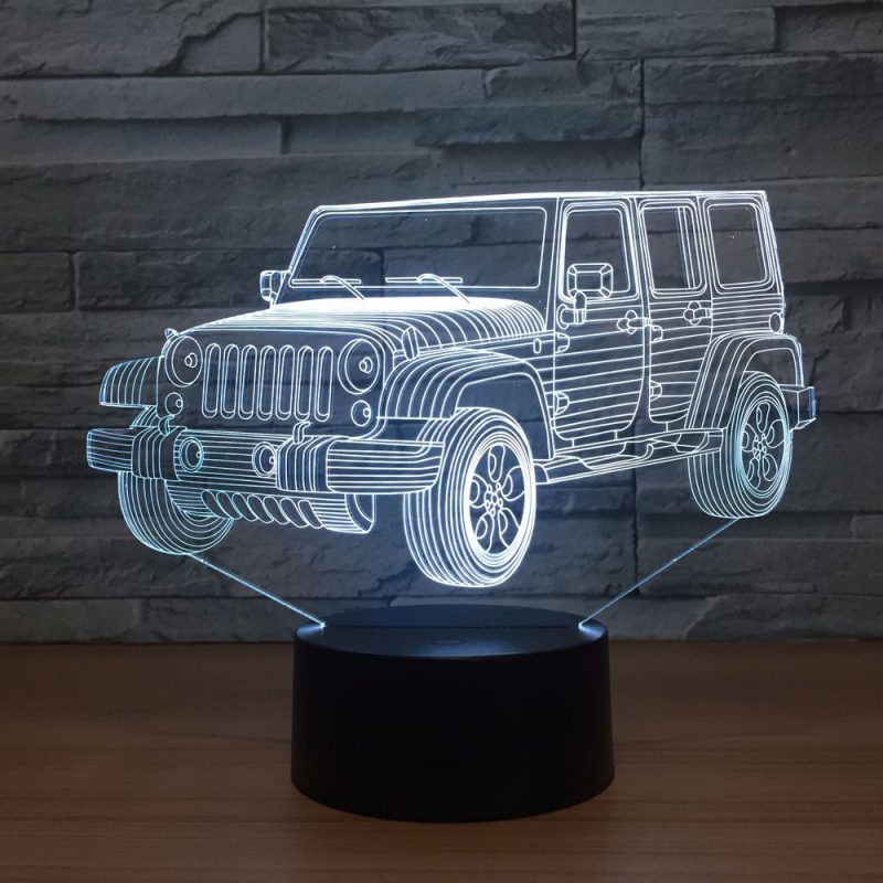 Veilleuse Voiture Lampe 3D 4X4 – Image 6