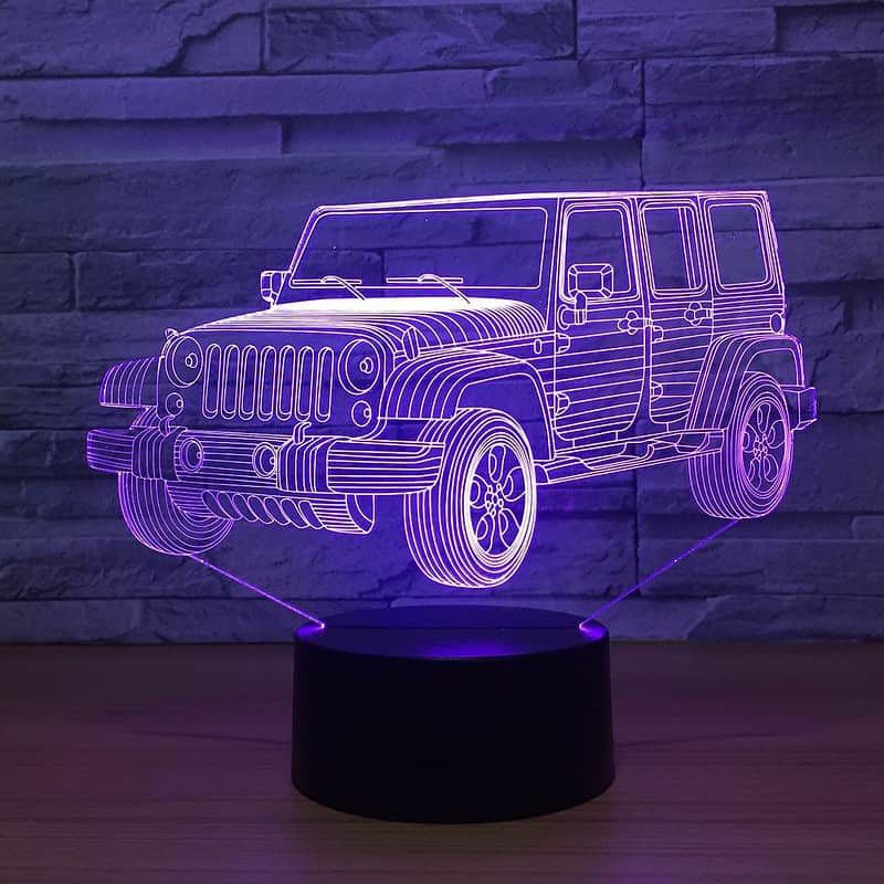 Veilleuse Voiture Lampe 3D 4X4