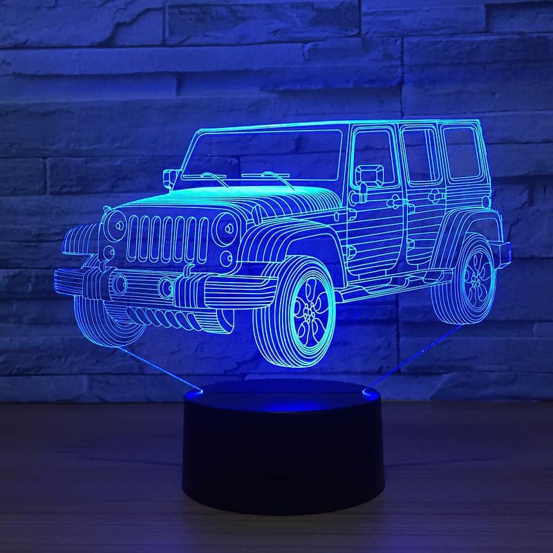 Veilleuse Voiture Lampe 3D 4X4 – Image 5