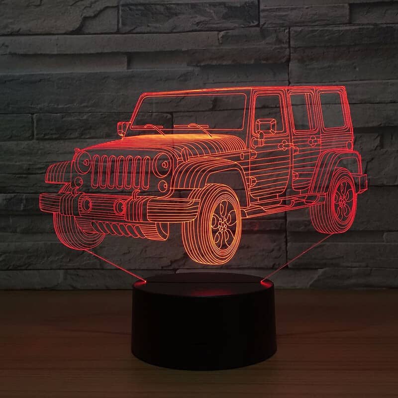 Veilleuse Voiture Lampe 3D 4X4 – Image 2