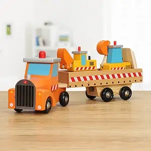 Camion Jouet Enfant Transport En Bois