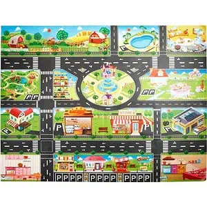 Tapis Circuit Voiture Enfant 130*100Cm