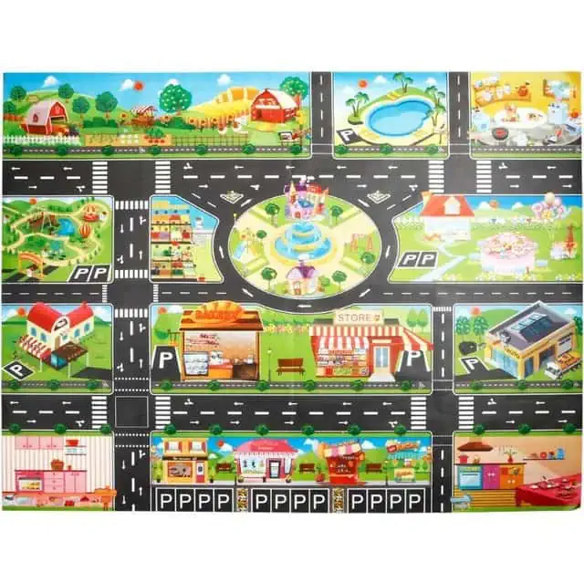 Tapis Circuit Voiture Enfant 130*100Cm