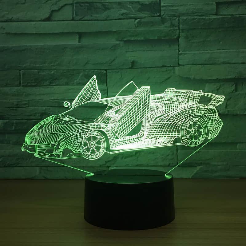 Veilleuse Voiture Lampe 3D Voiture De Sport – Image 7