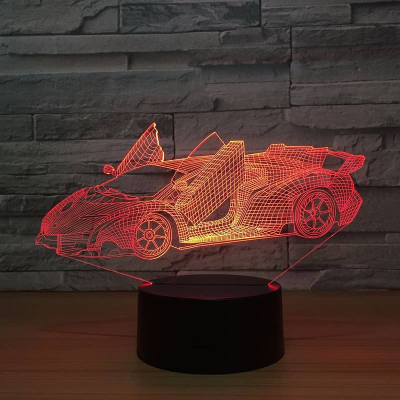 Veilleuse Voiture Lampe 3D Voiture De Sport – Image 2