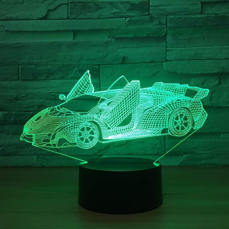 Veilleuse Voiture Lampe 3D Voiture De Sport – Image 3