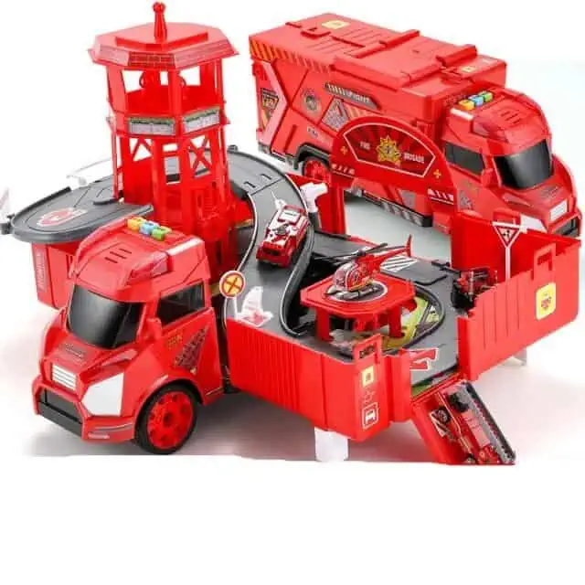 Garage Voiture Jouet Parking Transportable En Plusieurs Couleurs – Image 2