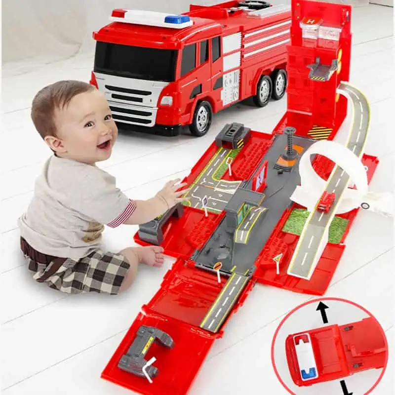 Garage Voiture Jouet Parking Transformable