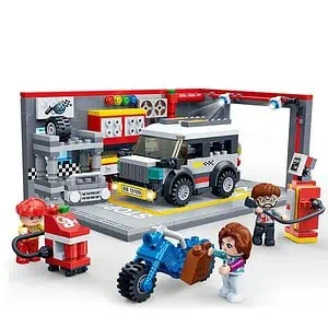Garage Voiture Jouet Parking Playmobil