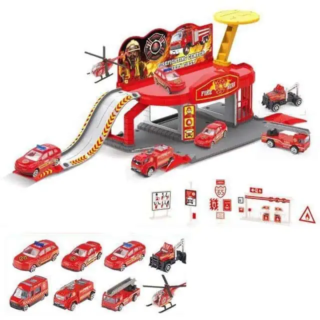 Garage Voiture Jouet Parking Pour Enfants