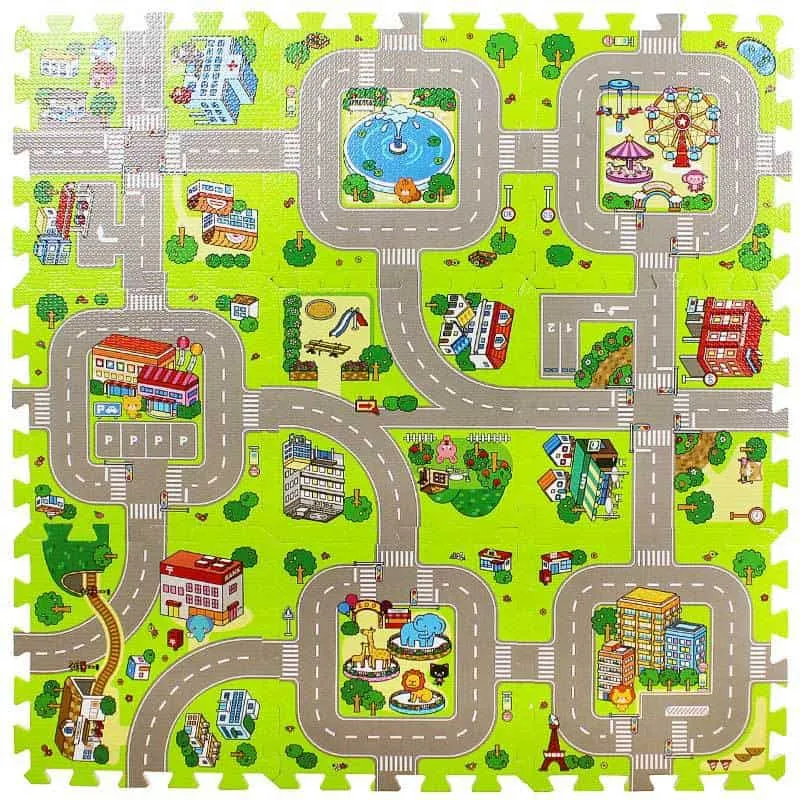 Tapis Circuit Voiture Enfant Mousse