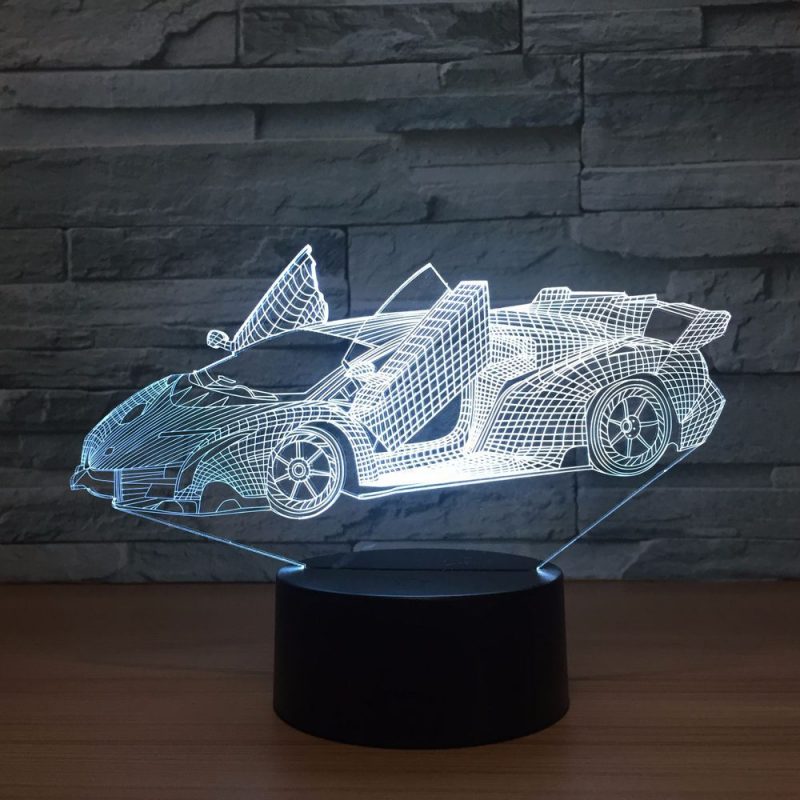 Veilleuse Voiture Lampe 3D Voiture De Sport – Image 6