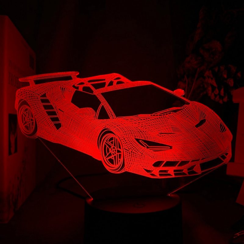 Veilleuse Voiture Lampe 3D Voiture De Course – Image 2