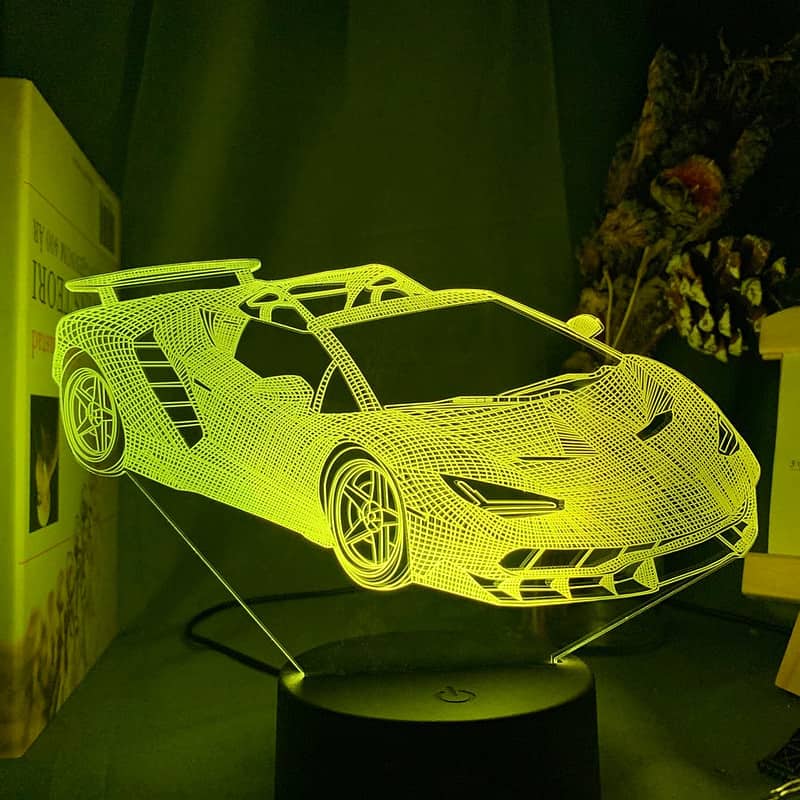 Veilleuse Voiture Lampe 3D Voiture De Course – Image 4