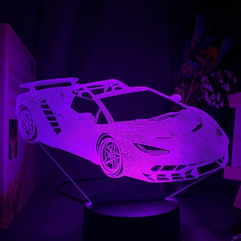 Veilleuse Voiture Lampe 3D Voiture De Course – Image 5