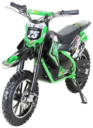 Moto Electrique Enfant "Mini Moto Cross Vert 500W"
