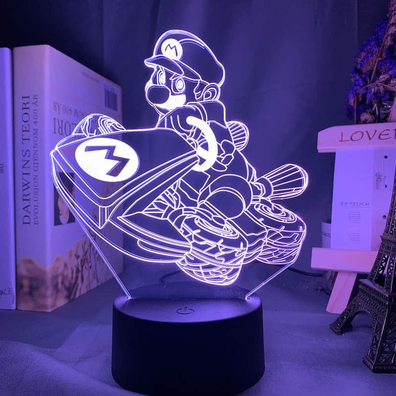 Veilleuse Voiture Lampe 3D Mario Kart – Image 7