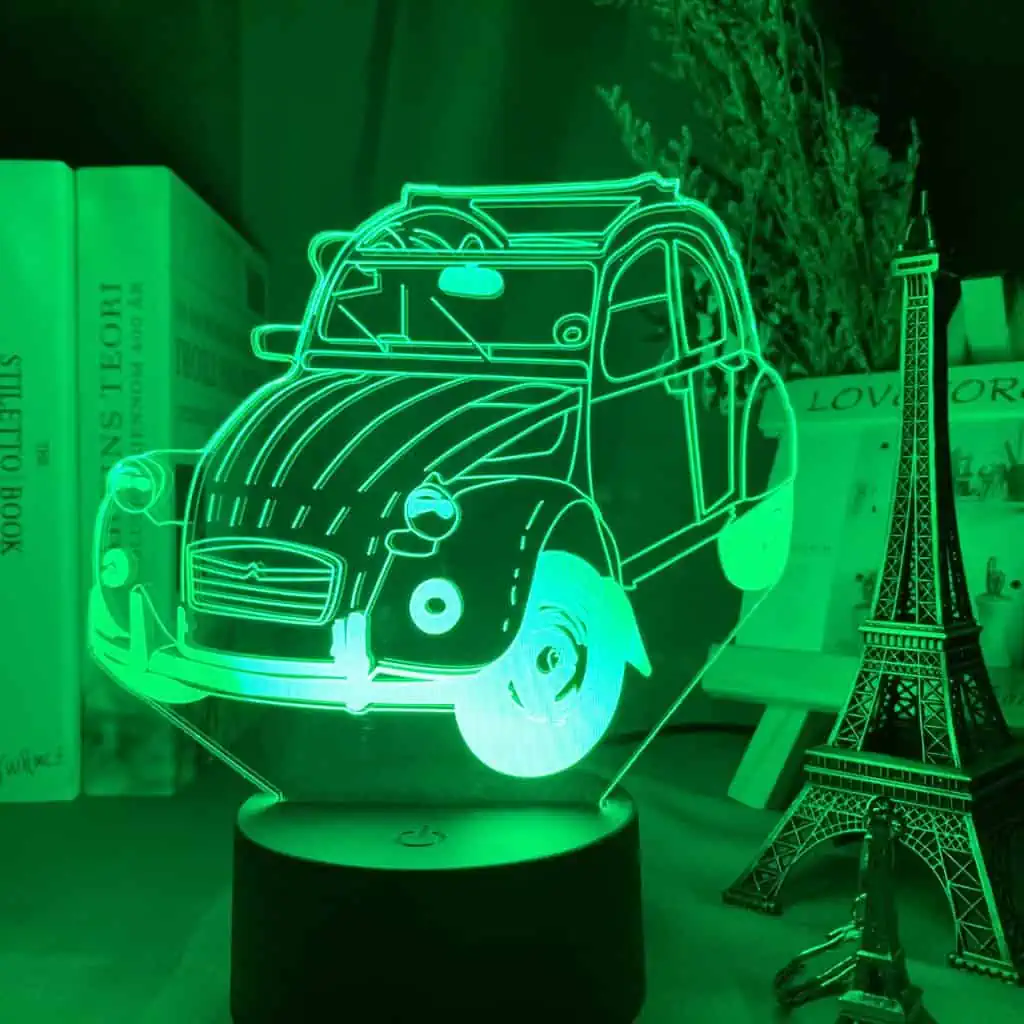 Veilleuse Voiture Lampe 3D Vintage – Image 5