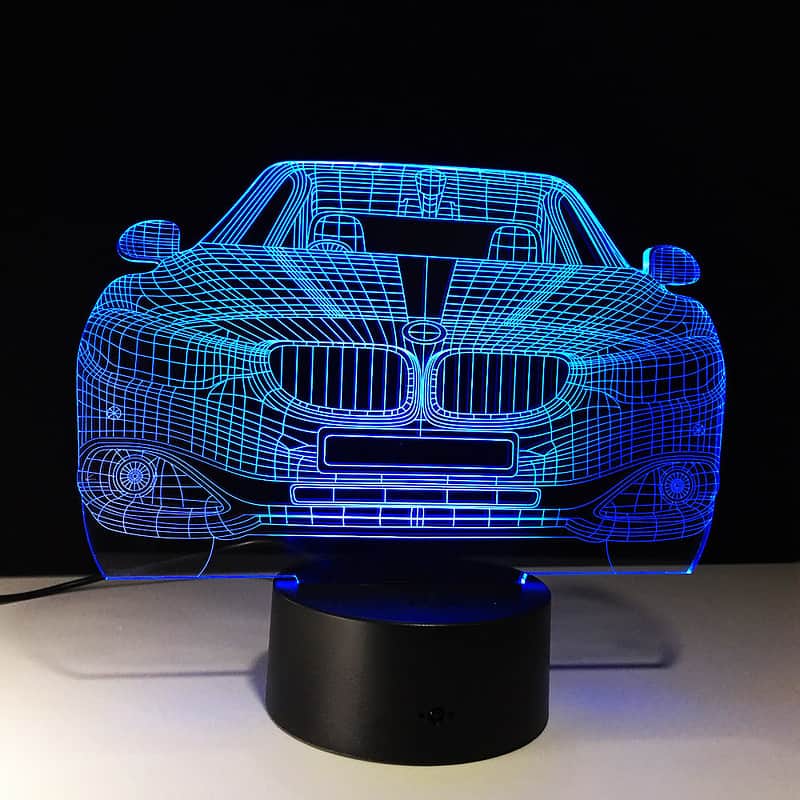 Veilleuse Voiture Lampe 3D Led – Image 3