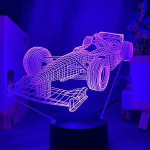 Veilleuse Voiture Lampe 3D Formule 1