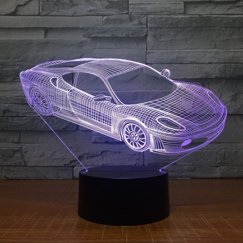 Veilleuse Voiture Lampe 3D Supercar