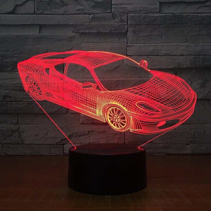 Veilleuse Voiture Lampe 3D Supercar – Image 2