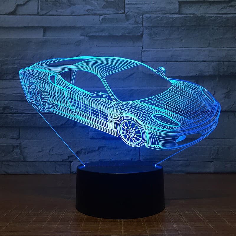 Veilleuse Voiture Lampe 3D Supercar – Image 7