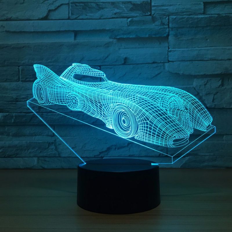 Veilleuse Voiture Lampe 3D Batmobile