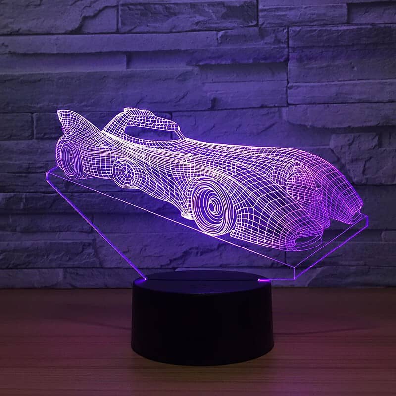 Veilleuse Voiture Lampe 3D Batmobile – Image 4