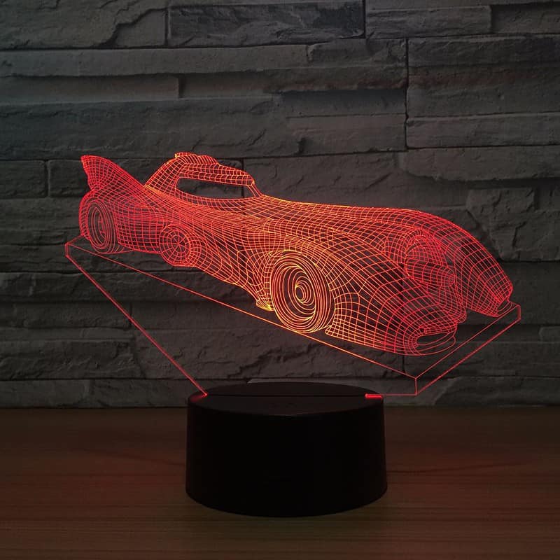 Veilleuse Voiture Lampe 3D Batmobile – Image 2