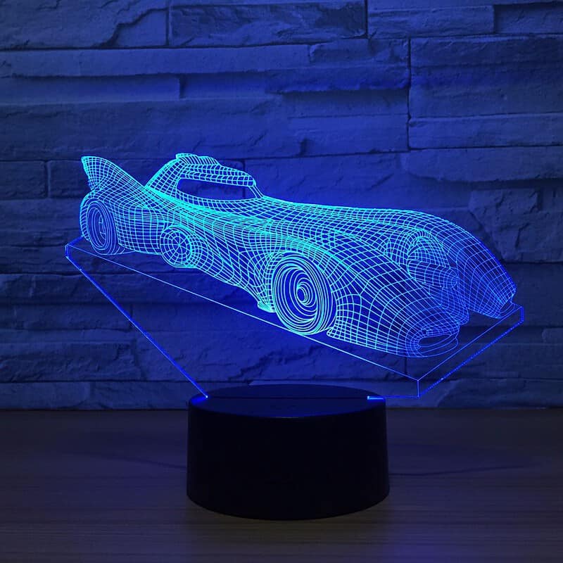 Veilleuse Voiture Lampe 3D Batmobile – Image 3