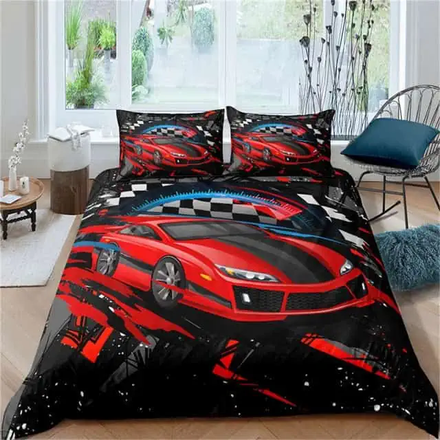 Housse De Couette Enfant Voiture De Course