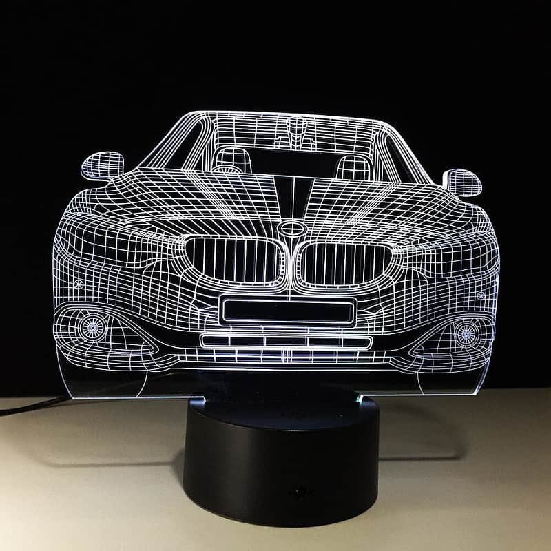 Veilleuse Voiture Lampe 3D Led – Image 4