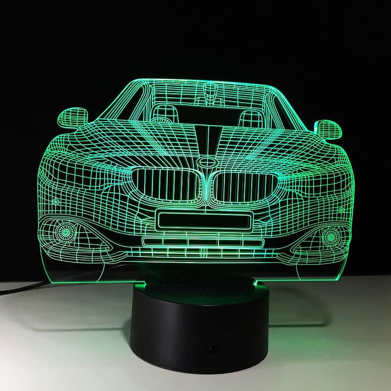 Veilleuse Voiture Lampe 3D Led – Image 2