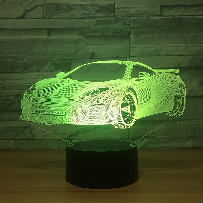 Veilleuse Voiture Lampe 3D De Sport – Image 2