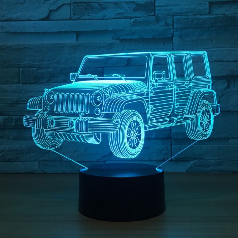 Veilleuse Voiture Lampe 3D 4X4 – Image 3