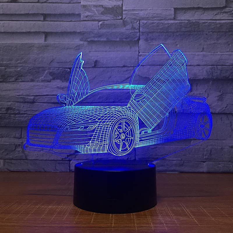 Veilleuse Voiture Lampe 3D Voiture Sport – Image 6